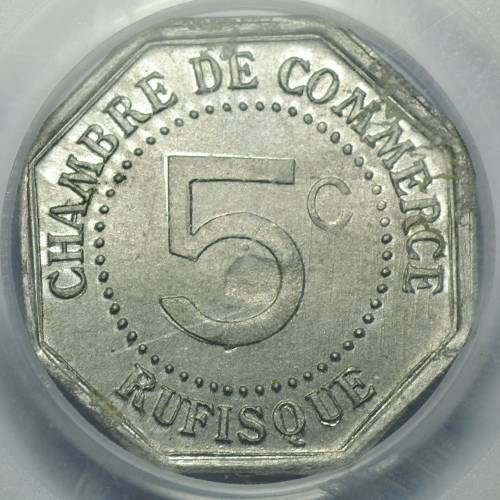 Монета 5 сантимов 1920 Сенегал