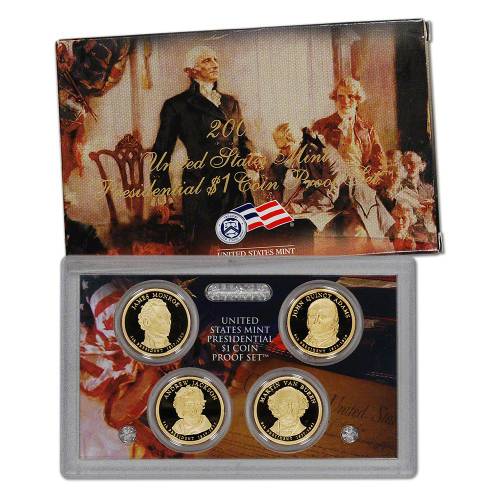 Монета Президентский набор США 1 доллар 2008 Proof Set