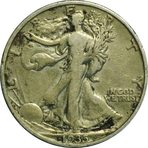 Монета 50 центов 1935 США