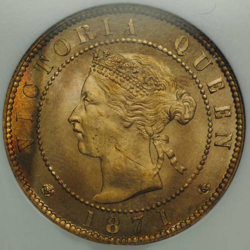 Монета 1 цент 1871 Остров Принца Эдварда Канада