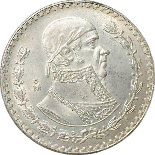 Монета 1 песо 1958 Мексика