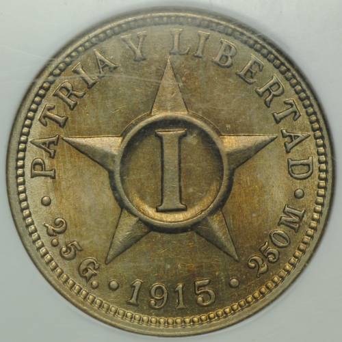 Монета 1 сентаво 1915 Куба