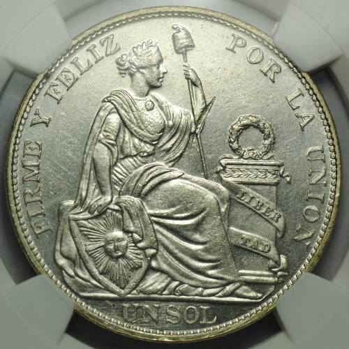 Монета 1 сол 1923 Перу