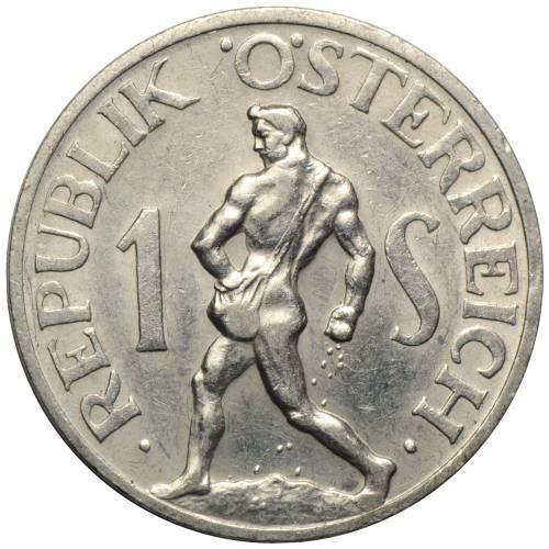Монета 1 шиллинг 1957 Австрия
