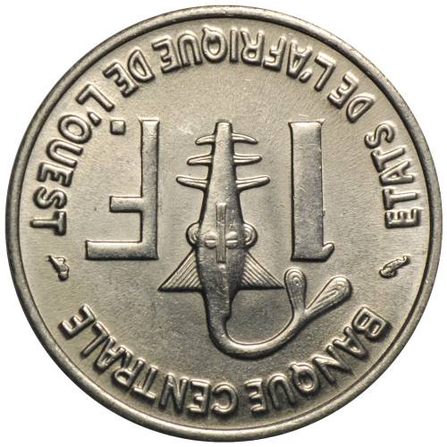 Монета 1 франк 1961 Мали