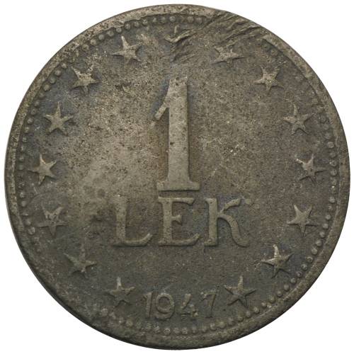 Монета 1 лек 1947 Албания