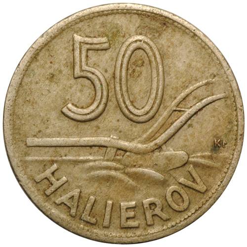 Монета 50 геллеров 1941 Словакия