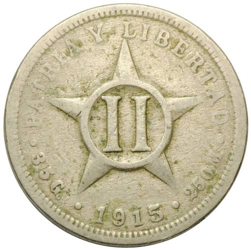 Монета 2 сентаво 1915 Мексика