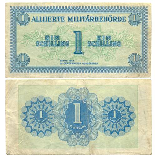 Банкнота 1 шиллинг 1944 Австрия оккупация США