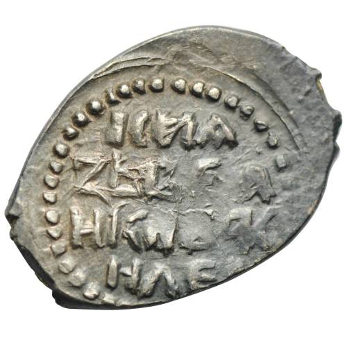 Монета Денга Василий Дмитриевич 1416 - 1423 Великое княжество Московское Воин с саблей и топором влево