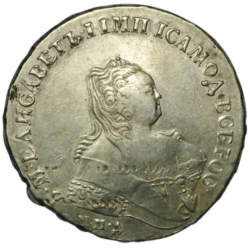 Монета 1 Рубль 1749 ММД