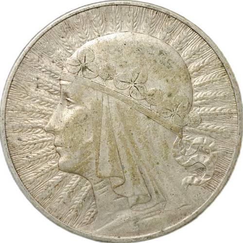 Монета 10 злотых 1933 Ядвига Польша