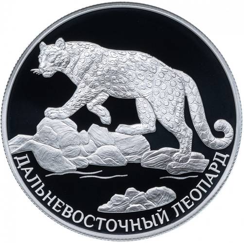 Монета 2 рубля 2019 СПМД Красная книга - Дальневосточный леопард