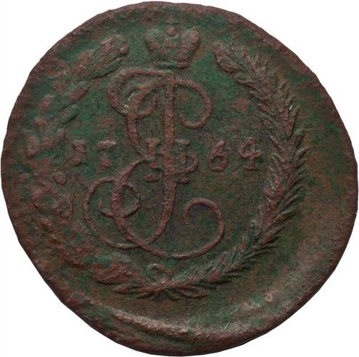 Монета Денга 1764 ЕМ