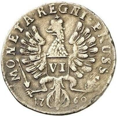 Монета 6 грошей 1760 Для Пруссии
