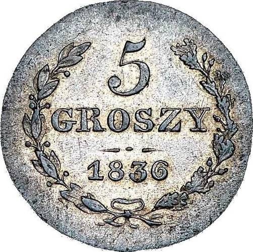 Монета 5 грошей 1836 МW Для Польши