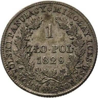 Монета 1 злотый 1829H Для Польши