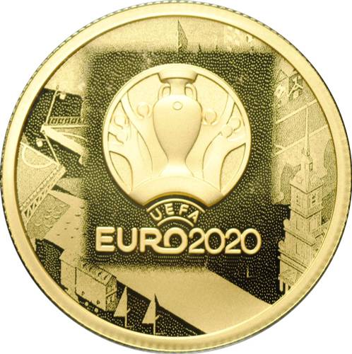Монета 50 рублей 2021 СПМД Чемпионат Европы по футболу UEFA EURO 2020