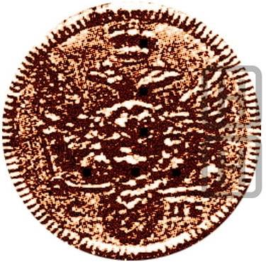 Монета Гривенник 1739 СПБ Пробный, в меди новодел
