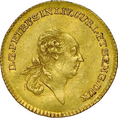Монета Дукат 1780 Петр Брион