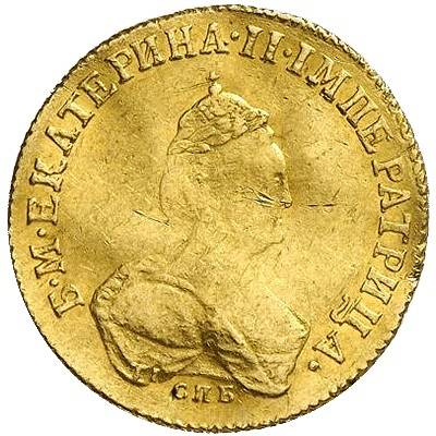 Монета Червонец 1796 СПБ TI