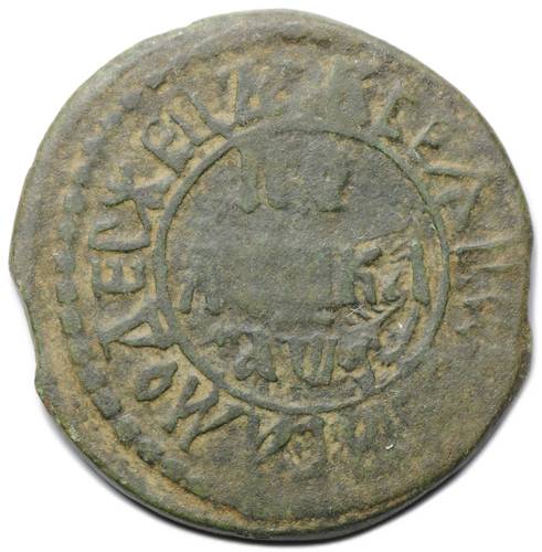 Монета Полушка 1704 САМОДЕРЖЕЦЬ