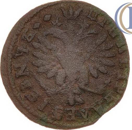 Монета Полушка 1718 ПОВЕЛИТЕЛЬ