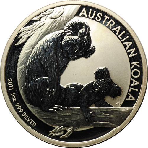 Монета 1 доллар 2011 Австралийская коала Австралия