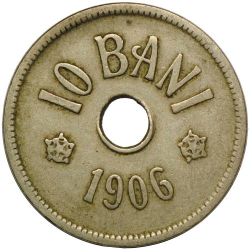 Монета 10 бани 1906 Румыния
