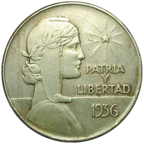 Монета 1 песо 1936 Куба