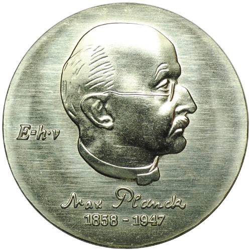 Монета 5 марок 1983 Макс Планк Германия ГДР