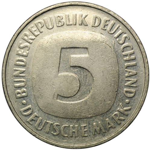 Монета 5 марок 1992 А ФРГ Германия