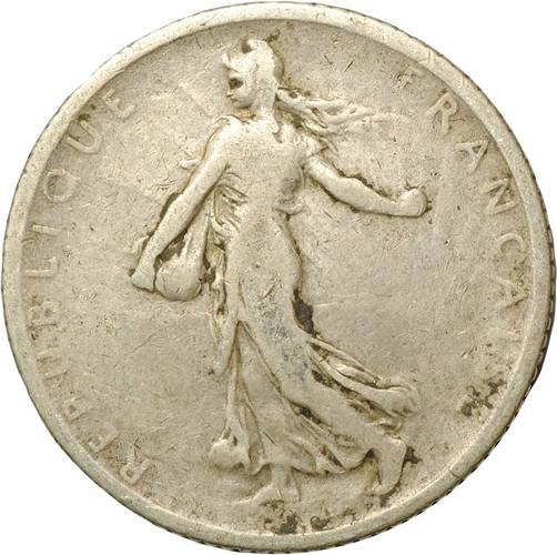 Монета 1 франк 1901 Франция