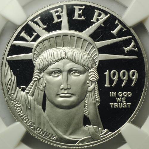Монета 100 долларов 1999 Либерти платина США