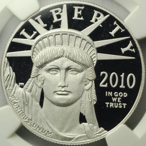 Монета 100 долларов 2010 Либерти платина США