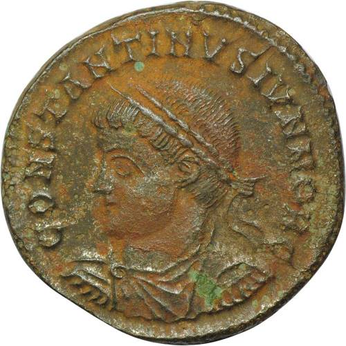 Монета Нуммий 317-340 годов Константин II Римская Империя