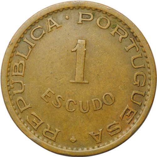 Монета 1 эскудо 1972 Ангола