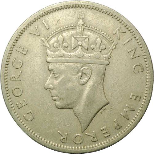 Монета 1/2 кроны 1947 Южная Родезия