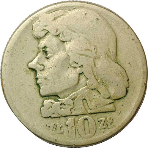 Монета 10 злотых 1960 Тадеуш Костюшко Польша
