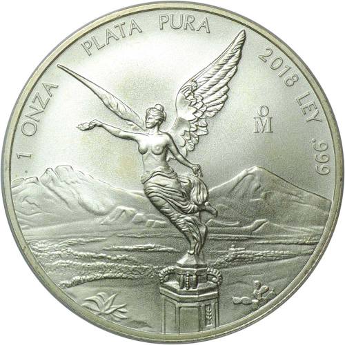 Монета 1 онза (унция) 2018 Свобода Мексика