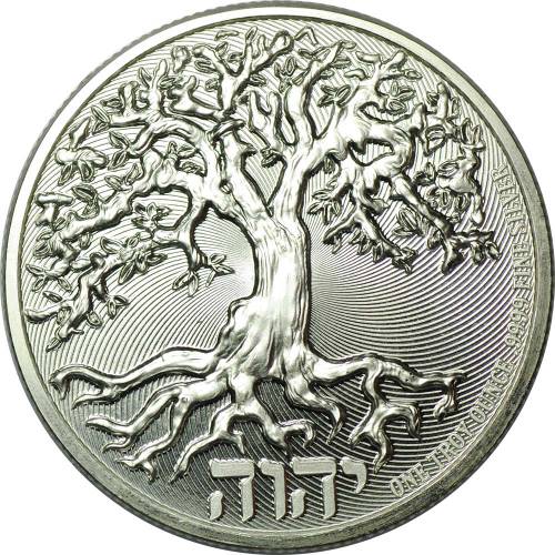 Монета 2 доллара 2019 Дерево Жизни Ниуэ
