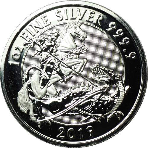 Монета 2 фунта 2019 Георгий Победоносец Великобритания