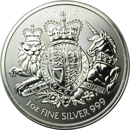 Монета 2 фунта 2019 Королевский герб Великобритания