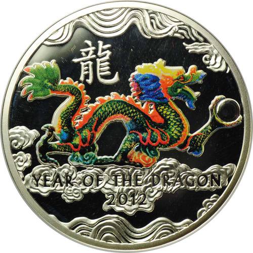 Монета 1 доллар 2011 Лунный календарь - Год Дракона Ниуэ