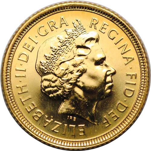 Монета 1 соверен (фунт) 2003 Великобритания