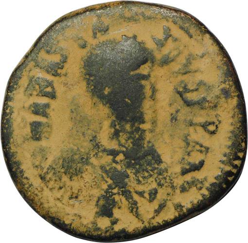Монета Фоллис 491-518 Анастасий I Византийская Империя
