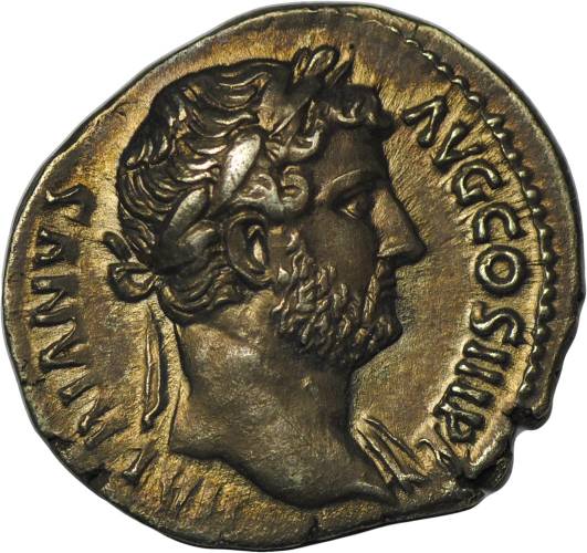 Монета Денарий 117-138 Адриан Римская Империя