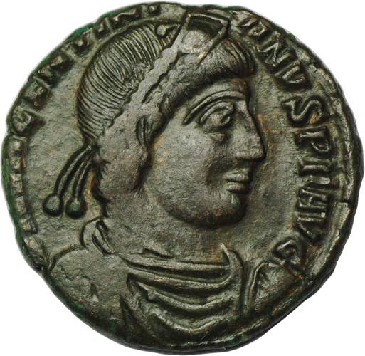 Монета Центенионалий 364-375 Валентиниан I Римская Империя