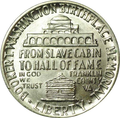 Монета 50 центов 1946 Букер Вашингтон США