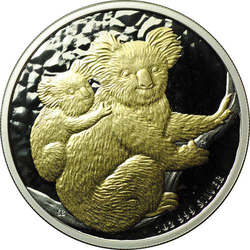 Монета 1 доллар 2008 Коалла Австралия